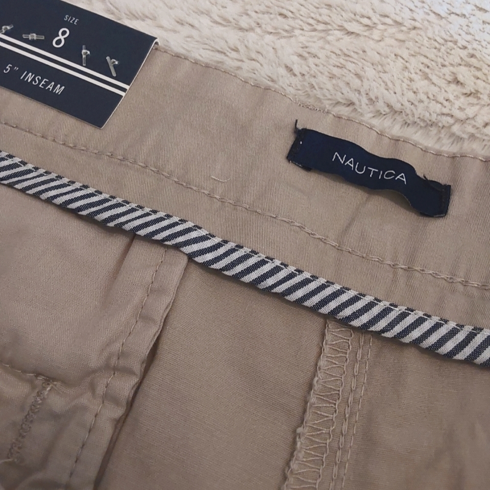 🌺 NWT Nautica Tan Walking Shorts - Picture 6 of 8